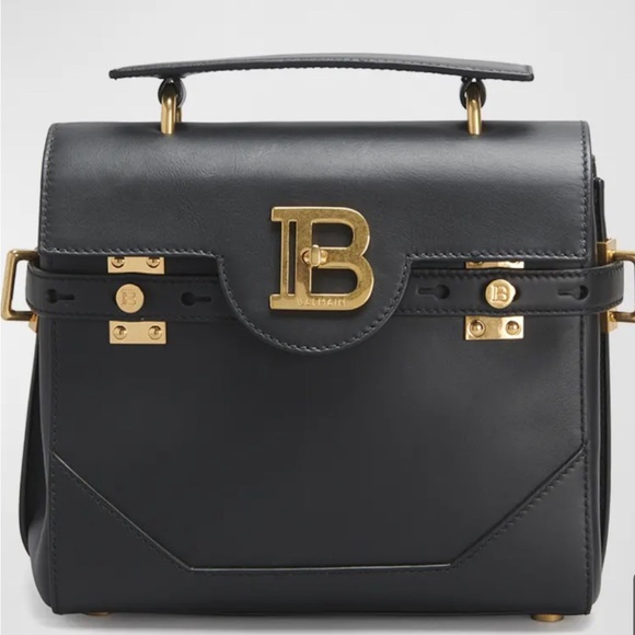 Balmain BBuzz 23 Top-Handle Bag in Smooth Leather - Picture 1 of 10